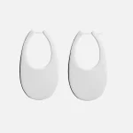 coperni silver large swipe drop earrings - KITH-SHOP