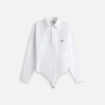 coperni white poplin bodysuit shirt - KITH-SHOP