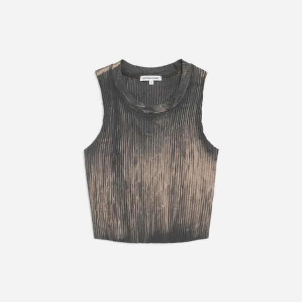 cotton citizen ibiza crop tank top fossil mix - KITH-SHOP