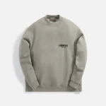 cozy dark oatmeal essentials crewneck sweatshirt 1 - KITH-SHOP