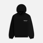 cozy fleece hoodie in black essentials collection - KITH-SHOP