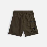 cp company eco chrome r utility ivy green swim shorts - KITH-SHOP