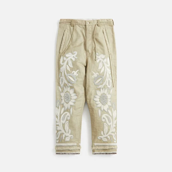 craig green beige tapestry wide leg trousers - KITH-SHOP