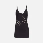 crystal claw cutout mini dress black - KITH-SHOP