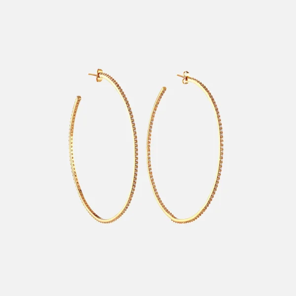 crystal haze from the block large hoops gold - KITH-SHOP