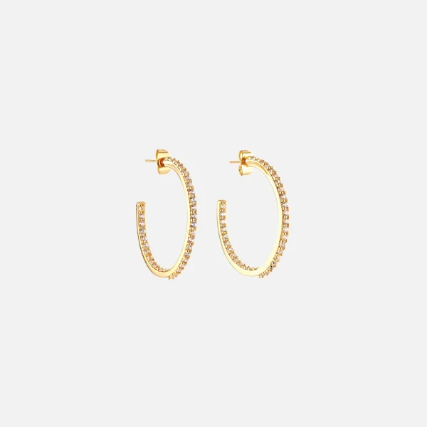 crystal haze from the block small hoops gold - KITH-SHOP