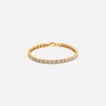 crystal haze icon gold bracelet - KITH-SHOP