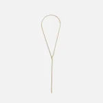 crystal haze long gold lariat mini serena necklace - KITH-SHOP