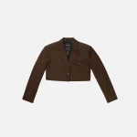 daily paper brown marimba blazer for men - KITH-SHOP