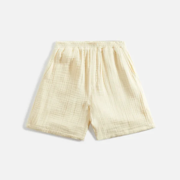 daily paper enzi seersucker shorts in icing yellow - KITH-SHOP