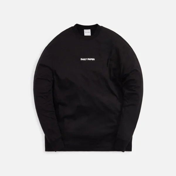 daily paper remulti long sleeve tee black - KITH-SHOP