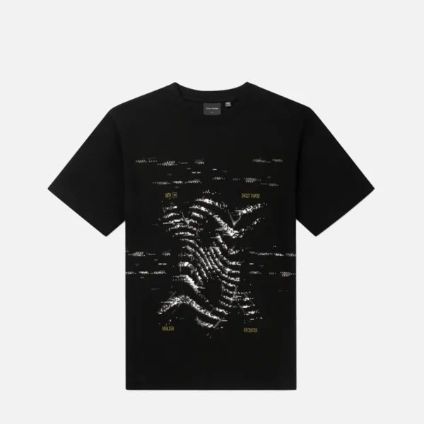 daily paper retro rewind graphic tee black - KITH-SHOP