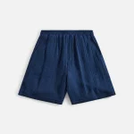 daily paper seersucker shorts in pageant blue enzi collection - KITH-SHOP