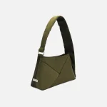 dani lle cathari classic two tone puff bag in olive - KITH-SHOP