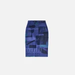 danielle guizio purple print mesh skirt - KITH-SHOP