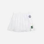 danzy white tennis skirt with navy logo - KITH-SHOP