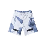 dark blue off white liquid spot design shorts - KITH-SHOP