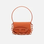 diesel 1dr matte orange leather crossbody bag - KITH-SHOP