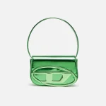 diesel green leather handbag with mirror design 1 dr - KITH-SHOP