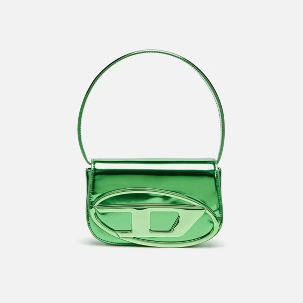 diesel green leather handbag with mirror design 1 dr - KITH-SHOP