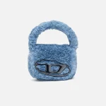 diesel xs 1dr faux fur crossbody bag in blue - KITH-SHOP