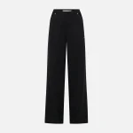 dion lee black pierced stud trousers stylish statement pants - KITH-SHOP