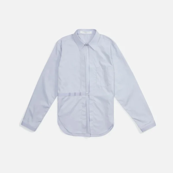 dion lee e hook wrap shirt in violet blue - KITH-SHOP