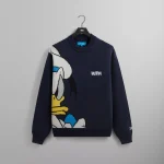 disney x kith donald duck lewis crewneck sweater nocturnal edition - KITH-SHOP