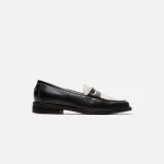 duke dexter women s wilde cherry penny loafer in black and white - KITH-SHOP