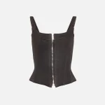 eb denim claire corset top in midnight - KITH-SHOP