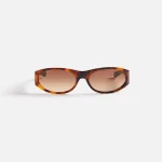 eddie kyu flatlist sunglasses tortoise frame with brown gradient lenses - KITH-SHOP