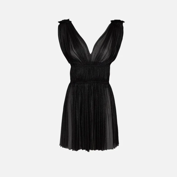 elena makri black vereniki short dress - KITH-SHOP