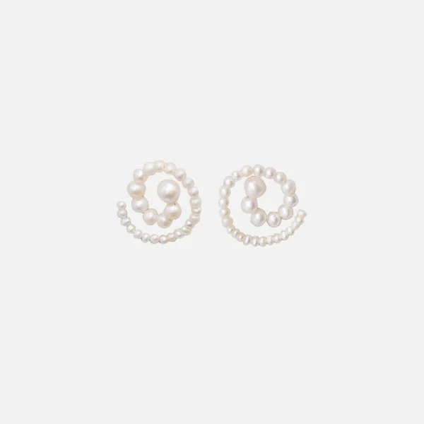 eliou pearl spiral earrings - KITH-SHOP