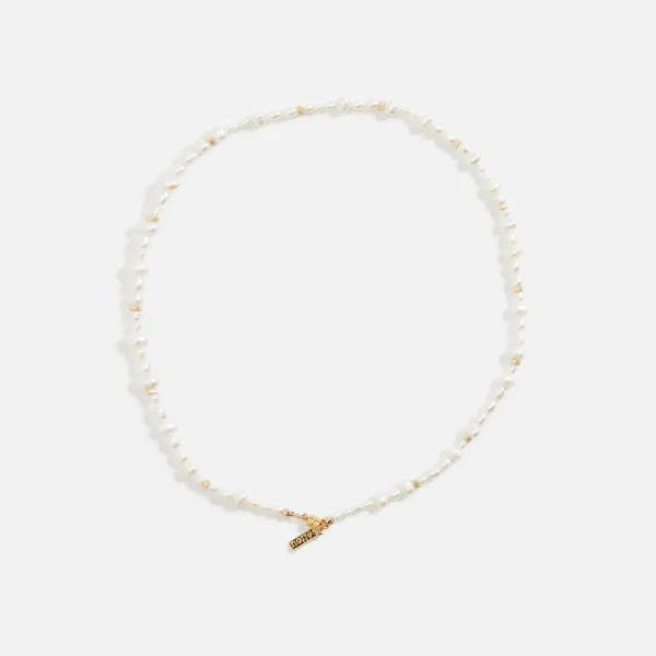 eliou white zulu beaded necklace - KITH-SHOP