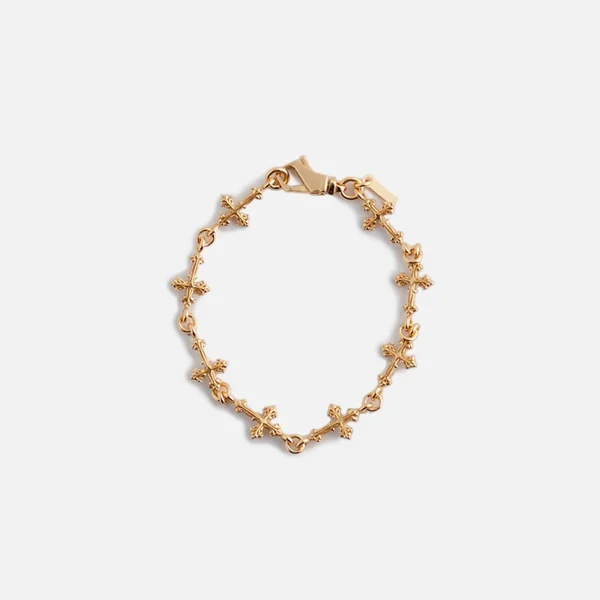 emanuele bicocchi avelli multi cross gold bracelet - KITH-SHOP