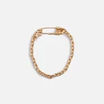 emanuele bicocchi gold crest safety pin bracelet - KITH-SHOP