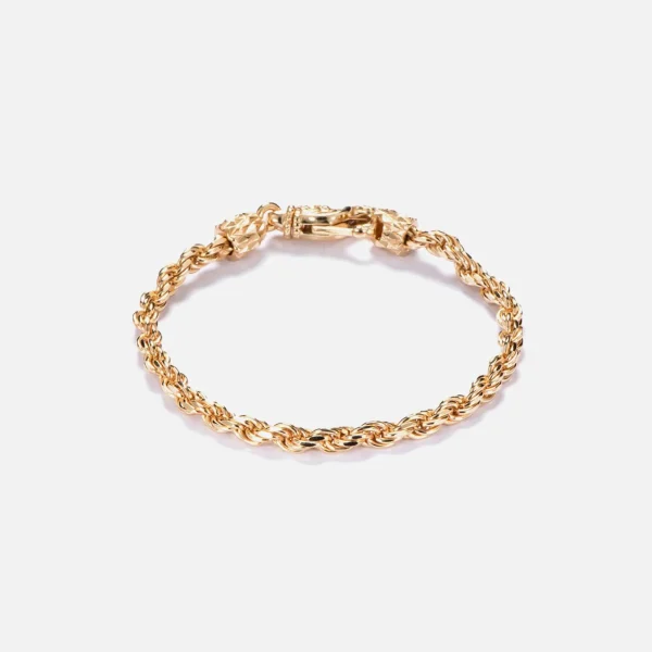 emanuele bicocchi mini gold french rope chain bracelet in silver - KITH-SHOP