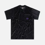 embroidered papillion pocket tee in black needles - KITH-SHOP