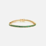 emerald green crystal haze serena bracelet - KITH-SHOP