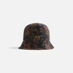 engineered garments floral jacquard cap in black and gold - KITH-SHOP