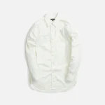 engineered garments ivory cotton micro sanded twill work shirt - KITH-SHOP