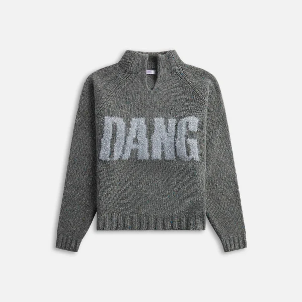 erl open neck grey dangerous sweater - KITH-SHOP