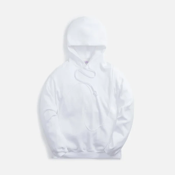 erl unisex wave hoodie knit optic white - KITH-SHOP