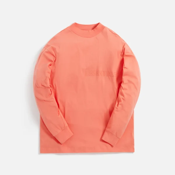 essentials coral long sleeve tee - KITH-SHOP