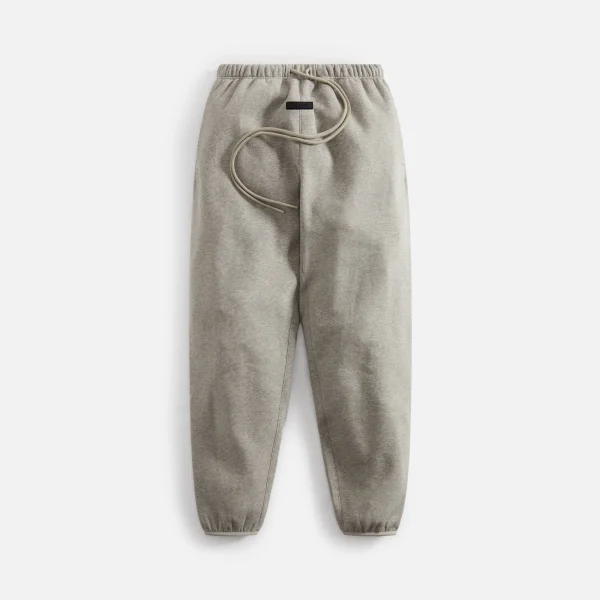 essentials dark heather oatmeal sweatpants - KITH-SHOP