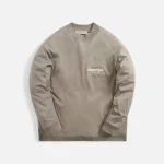 essentials long sleeve tee in desert taupe - KITH-SHOP