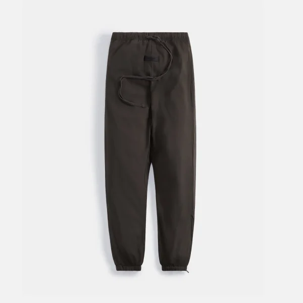 essentials off black woven nylon track pants - KITH-SHOP