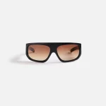 farah flatlist sunglasses black frame w brown gradient lenses - KITH-SHOP