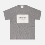 fear of god 6th collection heather grey tee - KITH-SHOP