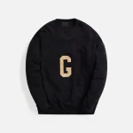 fear of god black g crewneck sweatshirt - KITH-SHOP